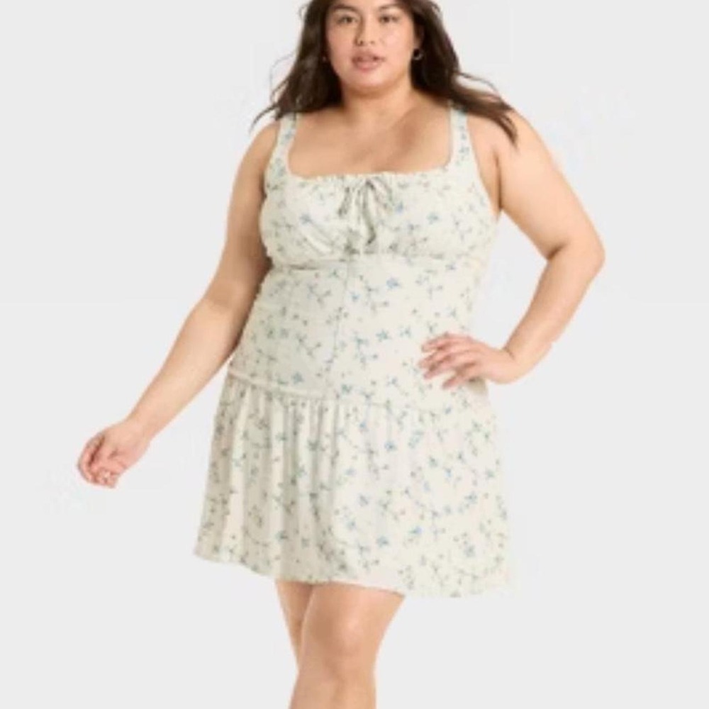 Wild Fable Babydoll floral mini dress